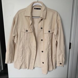 Zara Corduroy Oversized Jacket